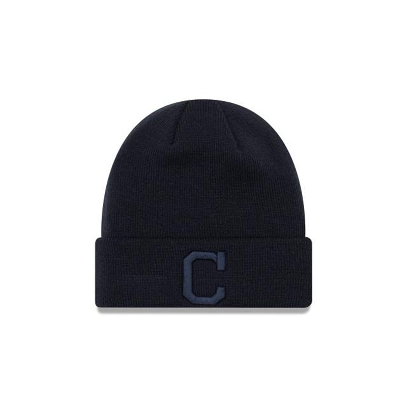 MLB Cleveland Indians Tonal Cuff Knit (YDK6757) - Blue New Era Beanies